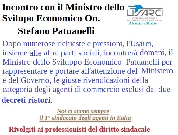 RICHIESTA INCONTRO MINISTRO