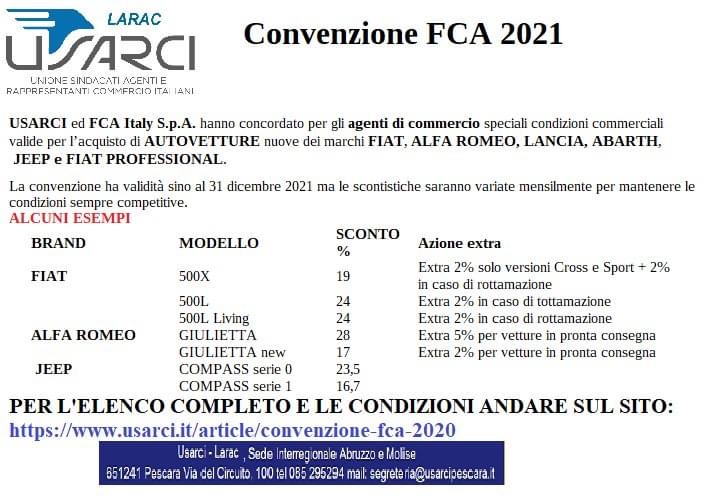 CONVENZIONE FCA - USARCI